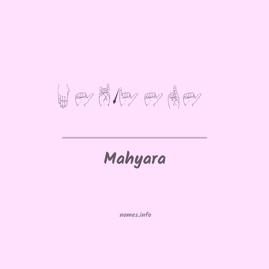 Mahyara em Libras