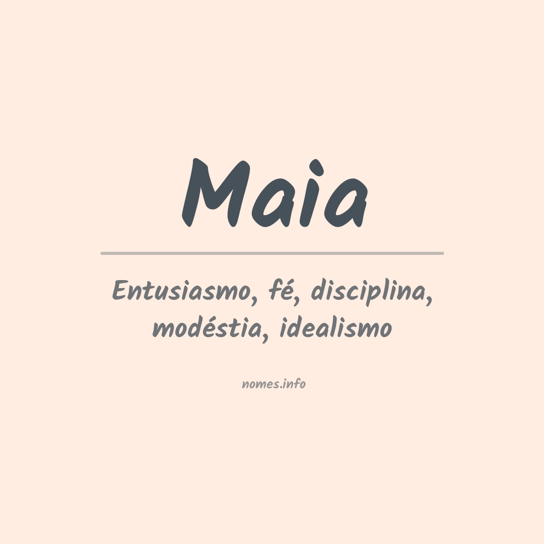 Significado do nome Maia
