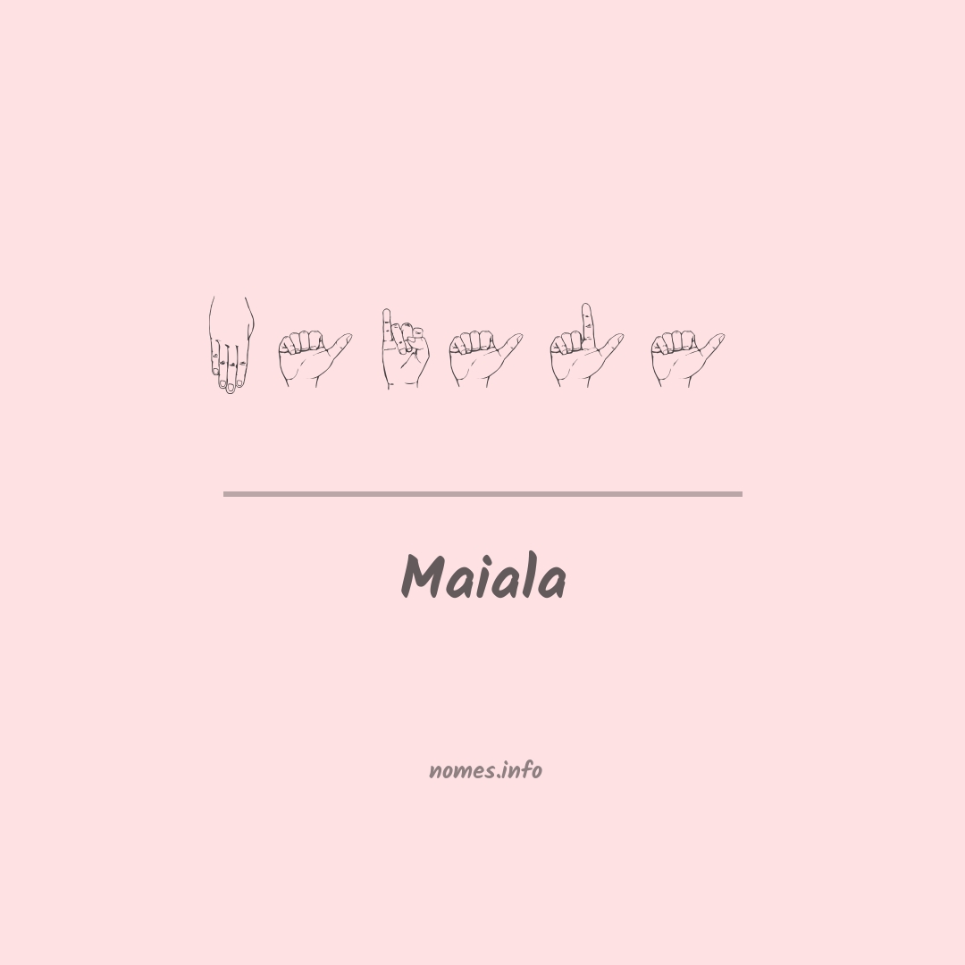 Maiala em Libras