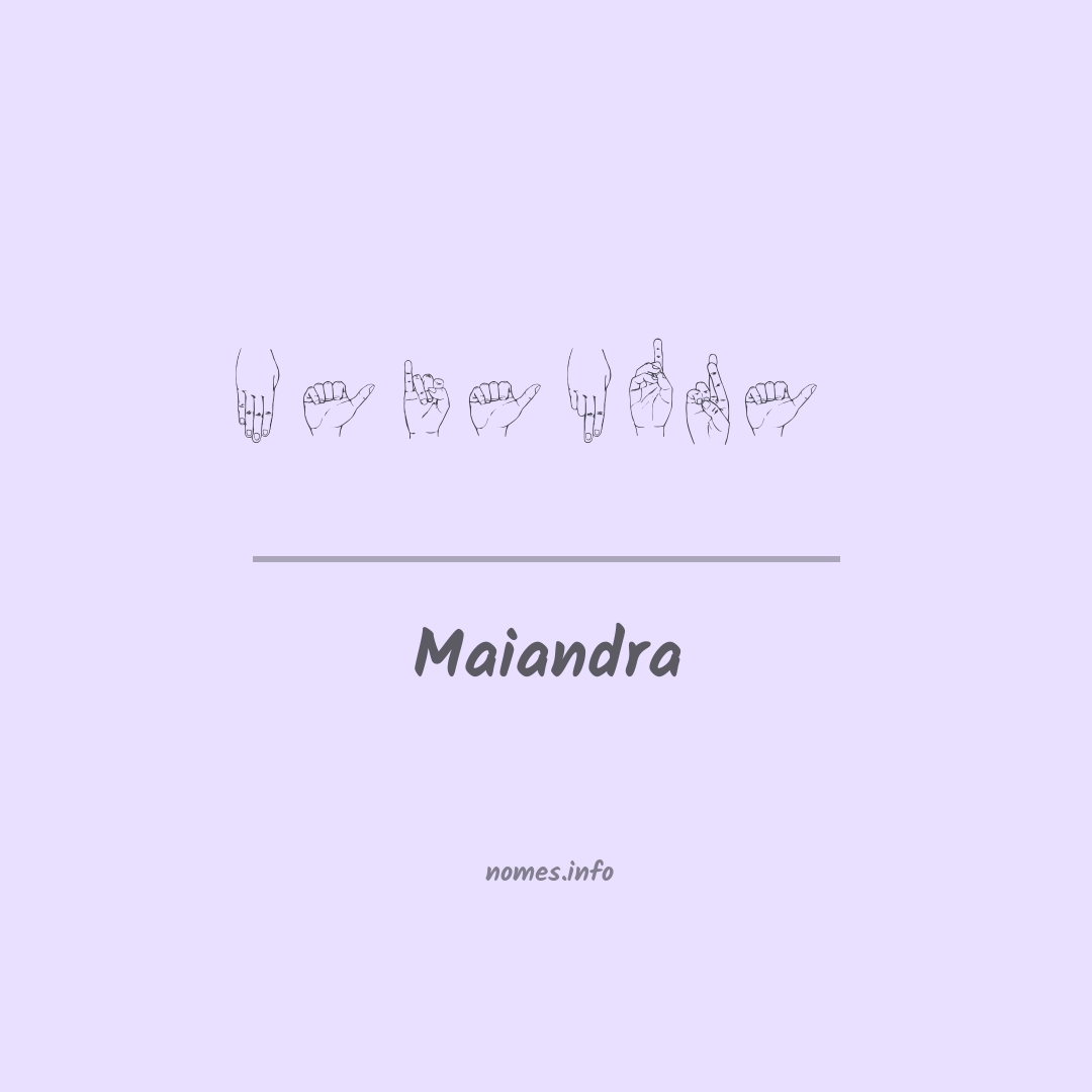 Maiandra em Libras