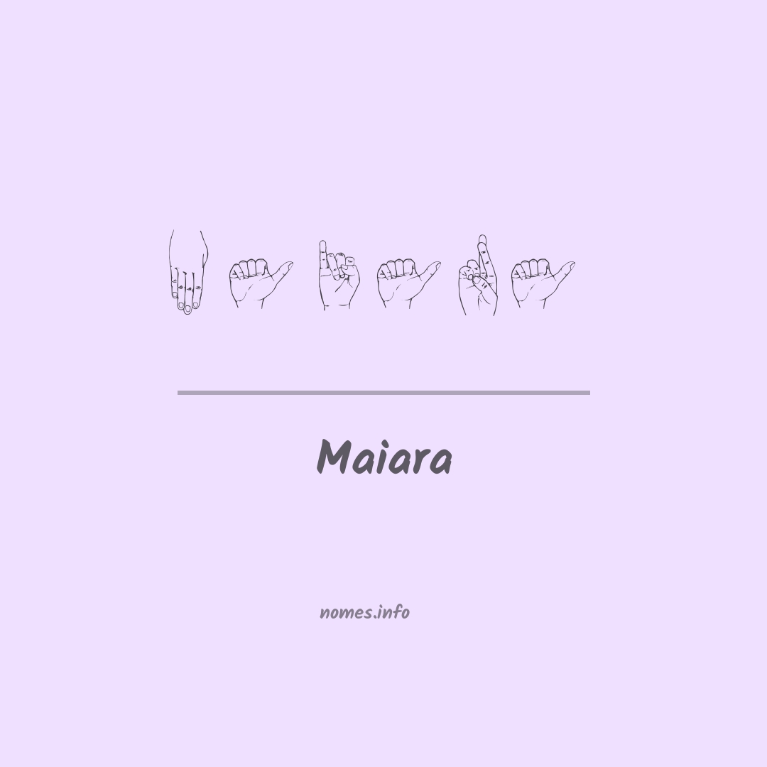 Maiara em Libras