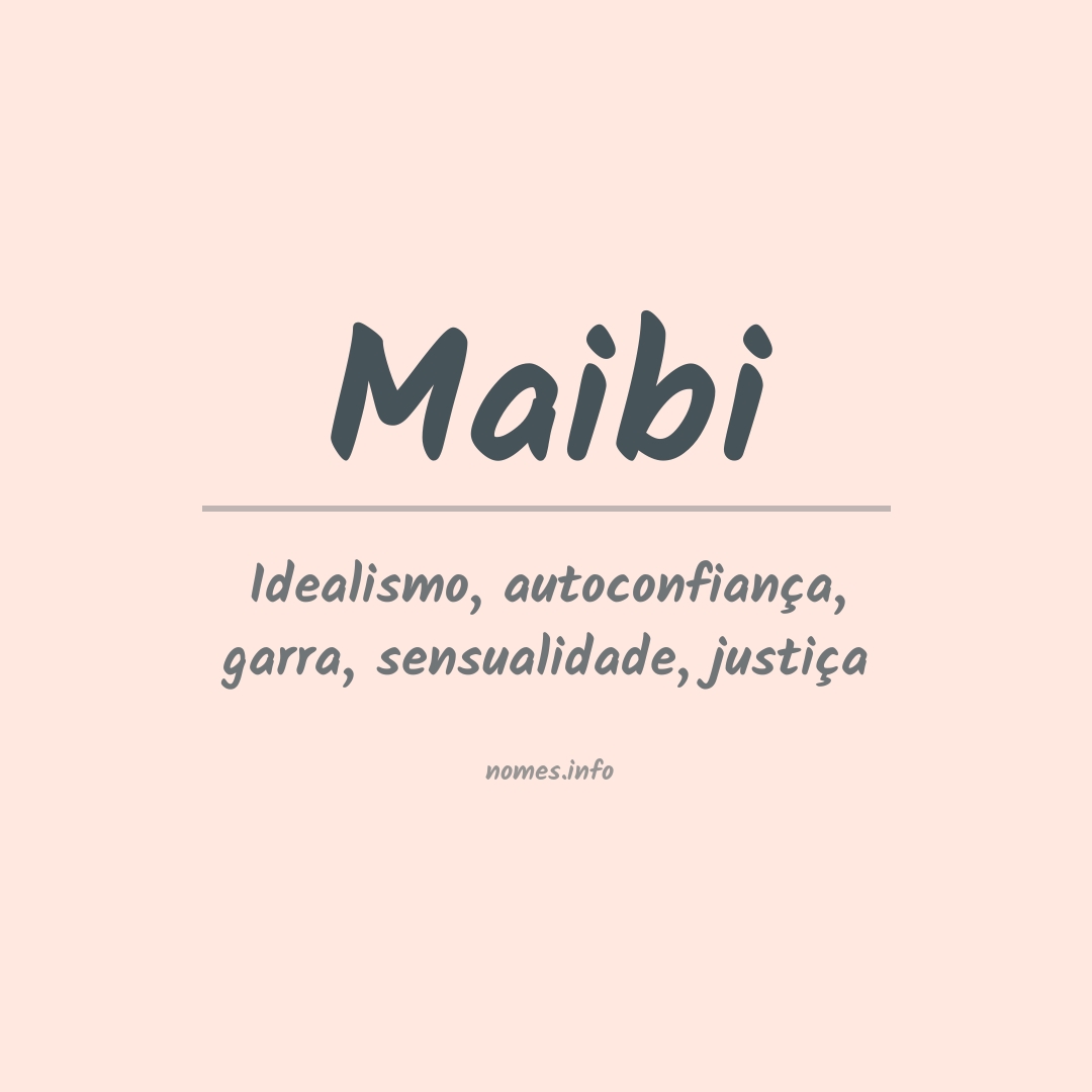 Significado do nome Maibi