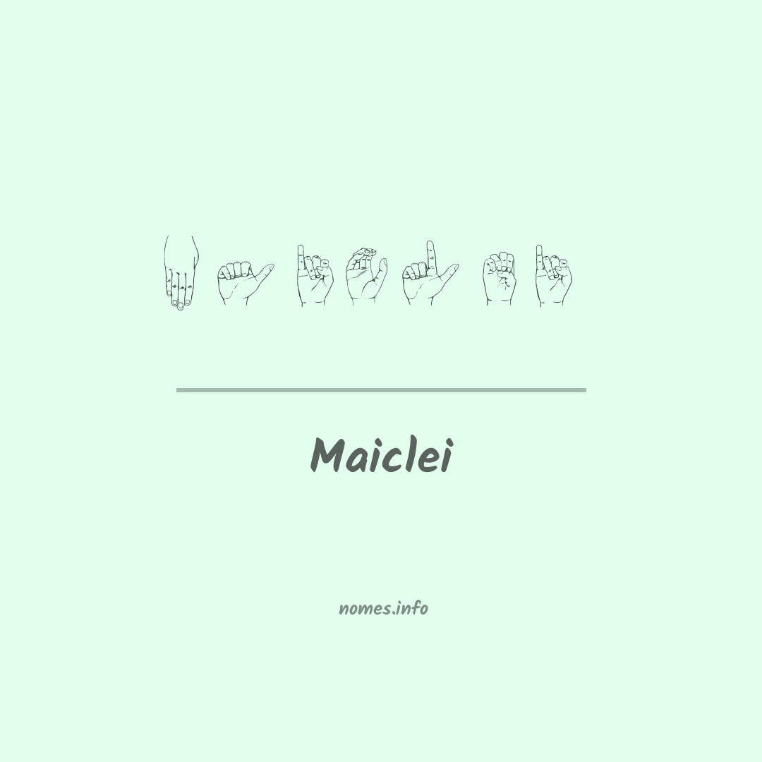 Maiclei em Libras