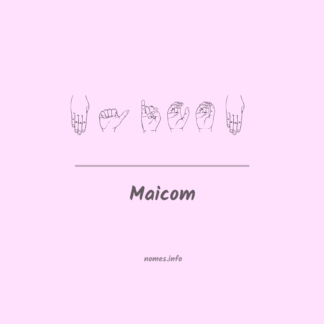 Maicom em Libras