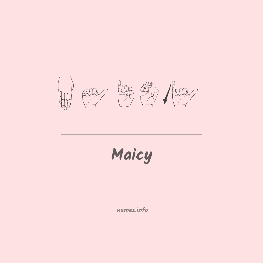 Maicy em Libras
