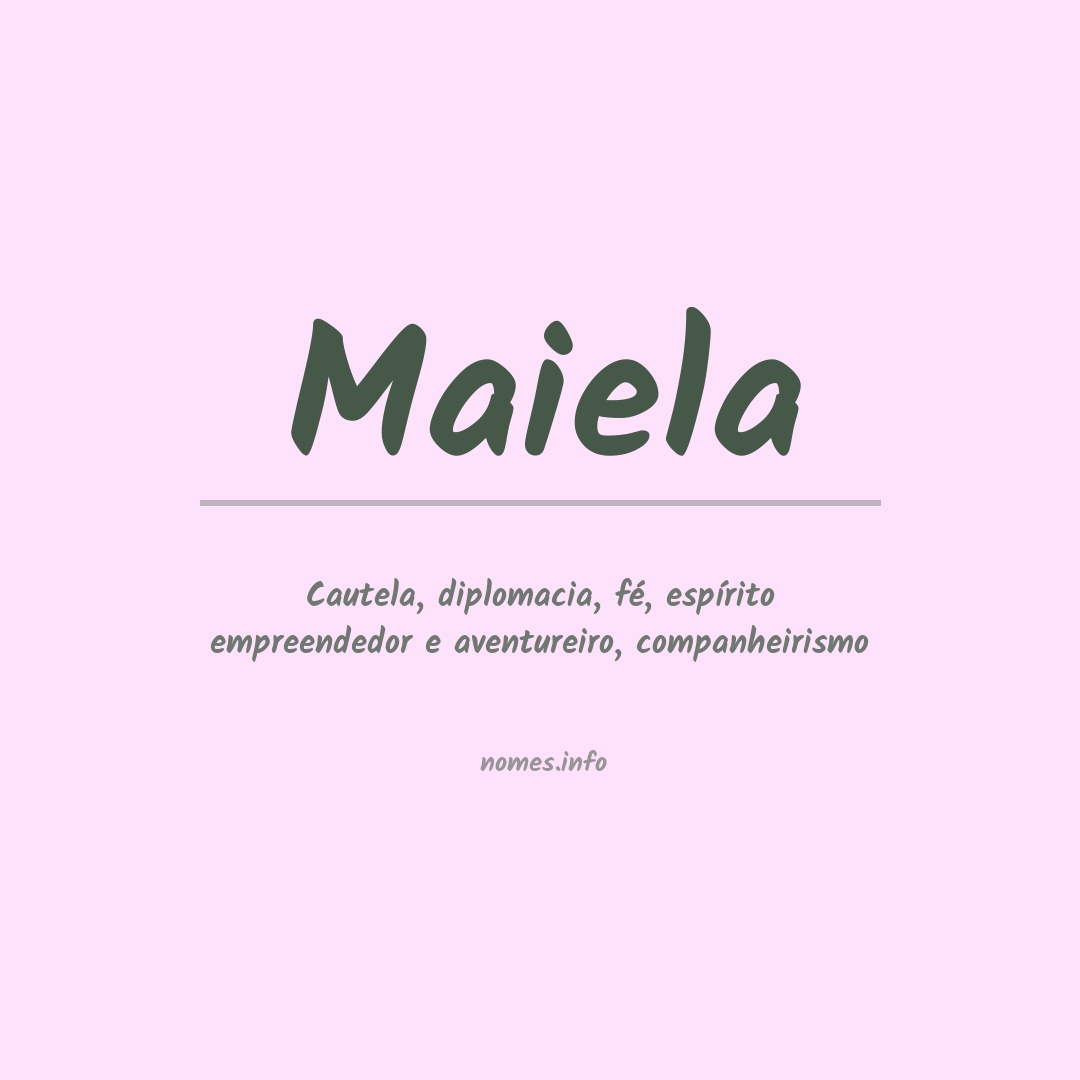 Significado do nome Maiela