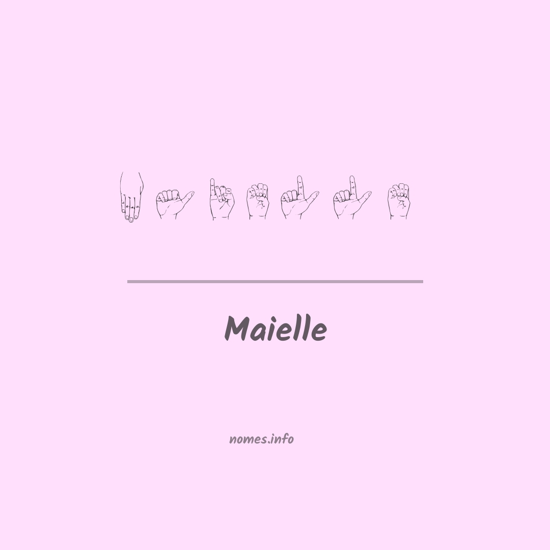 Maielle em Libras
