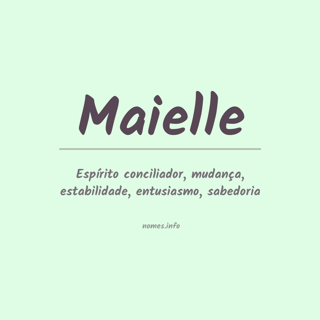 Significado do nome Maielle