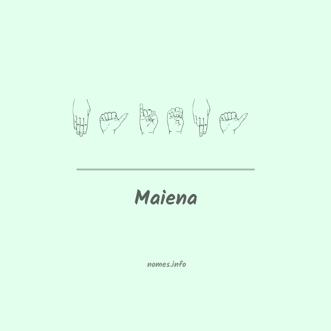 Maiena em Libras
