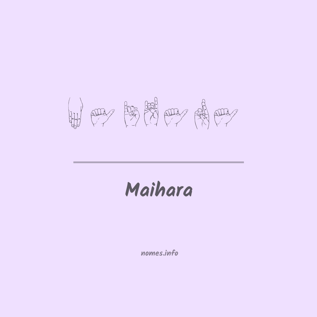 Maihara em Libras