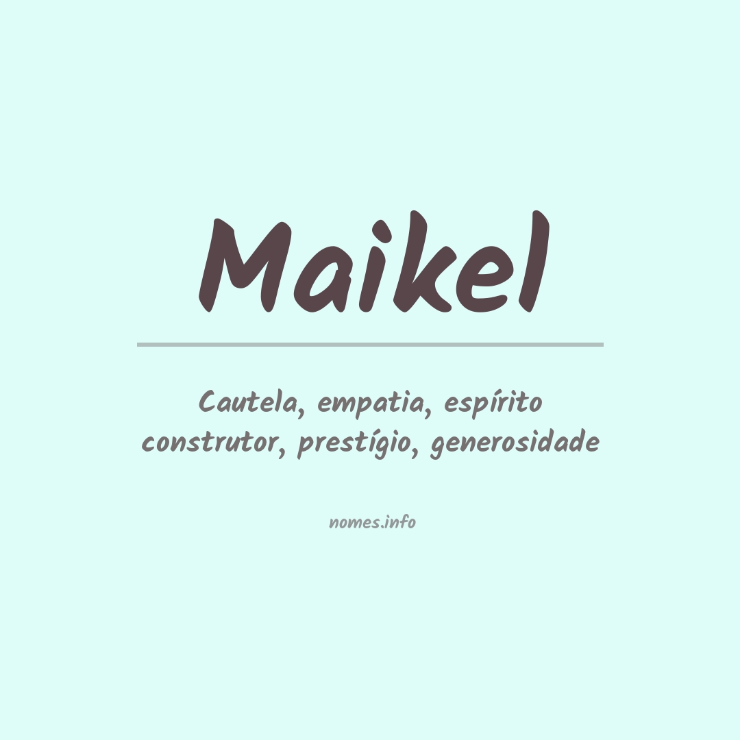 Significado do nome Maikel