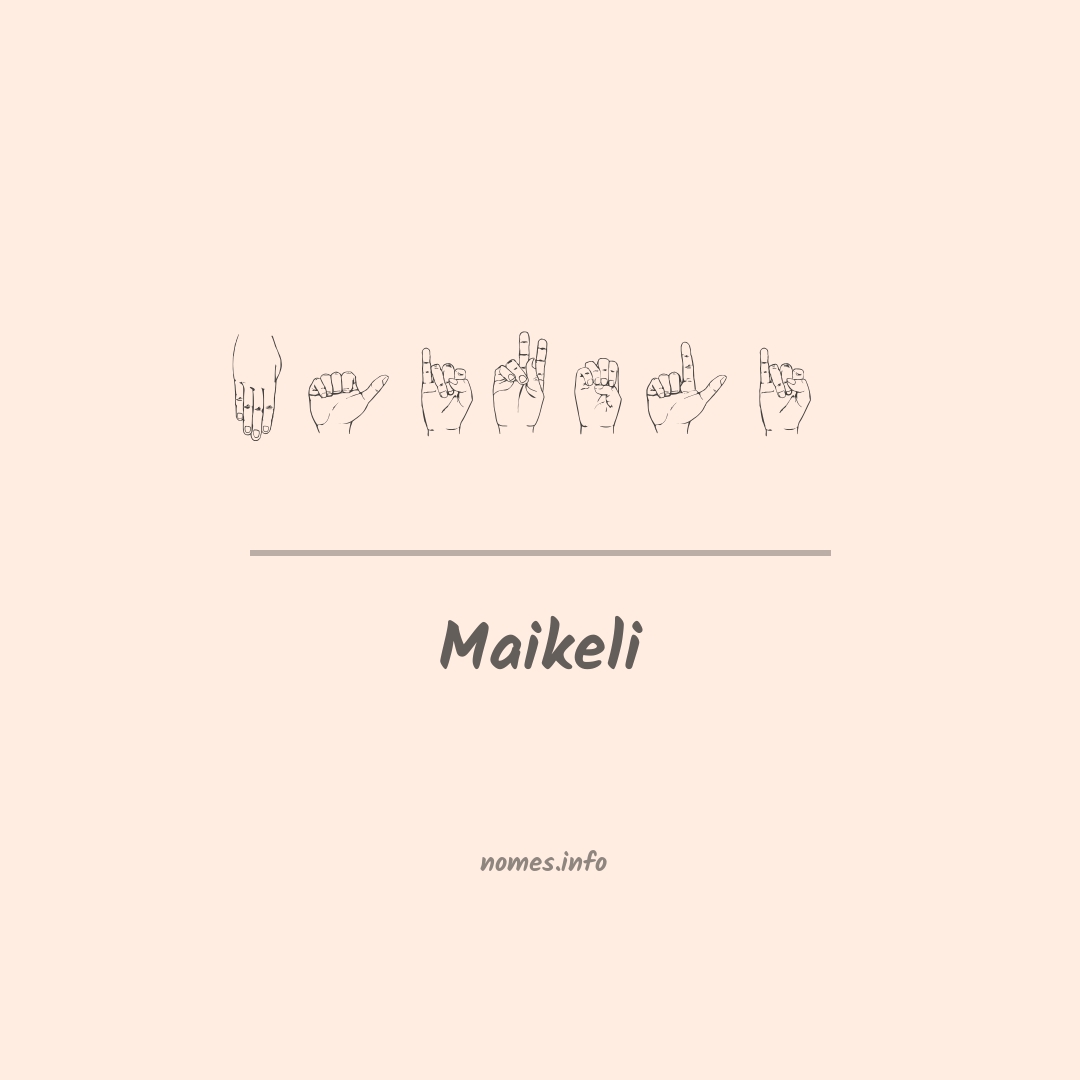 Maikeli em Libras