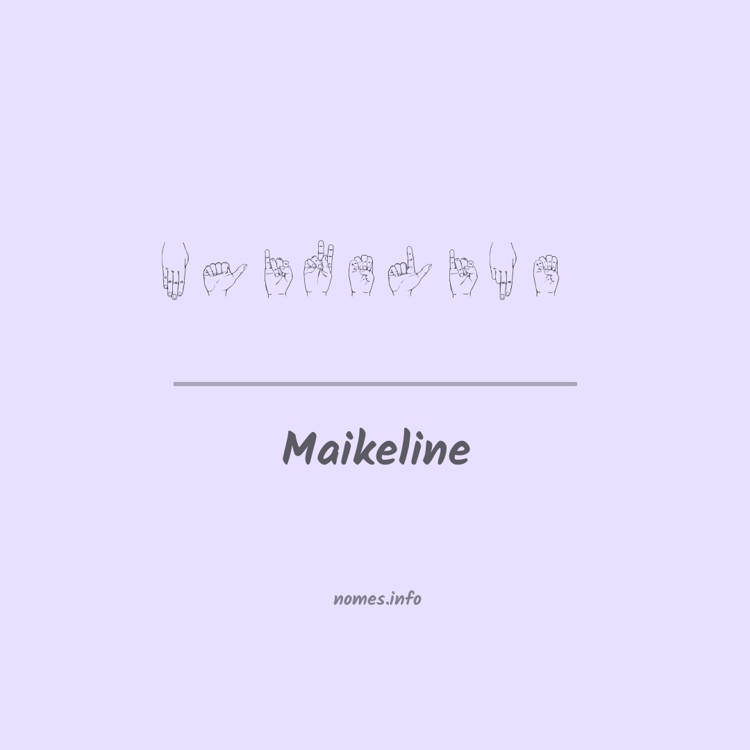 Maikeline em Libras