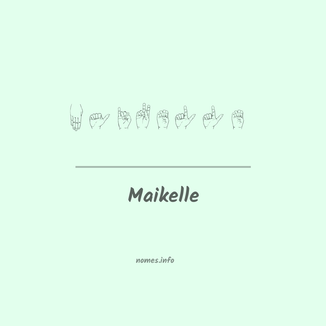 Maikelle em Libras