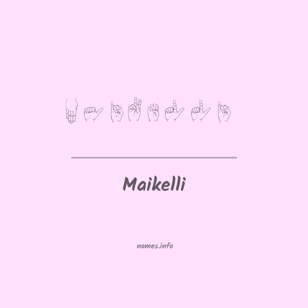 Maikelli em Libras