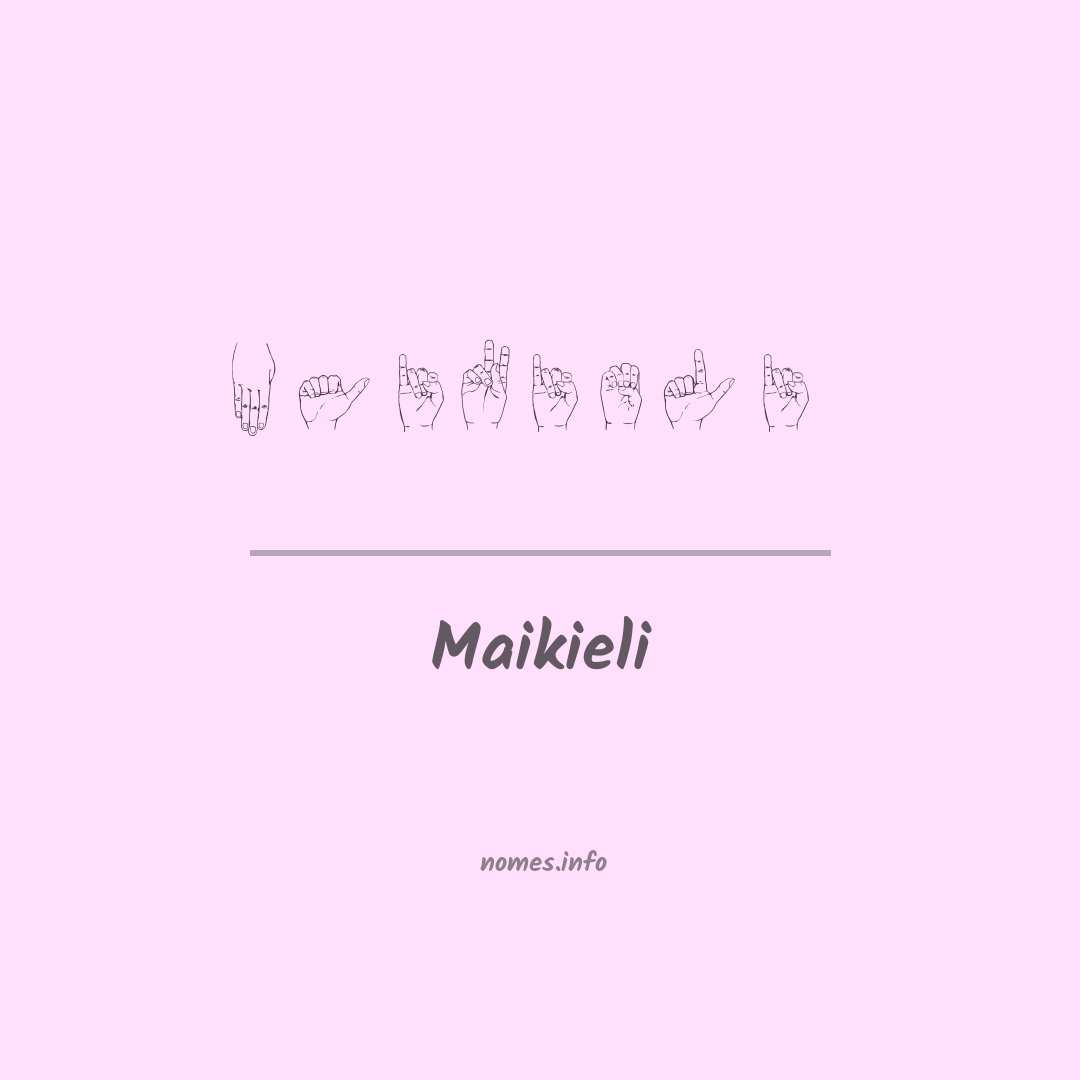 Maikieli em Libras