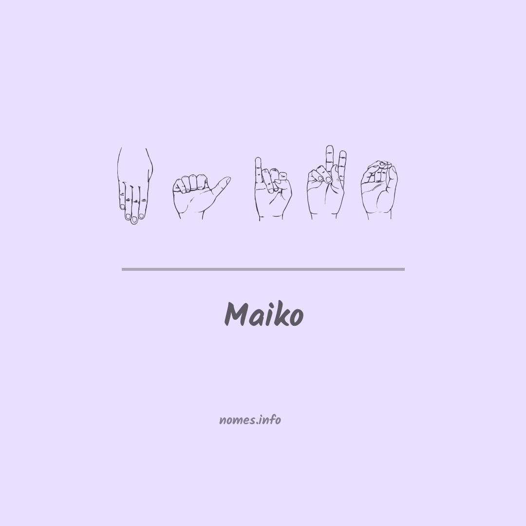 Maiko em Libras