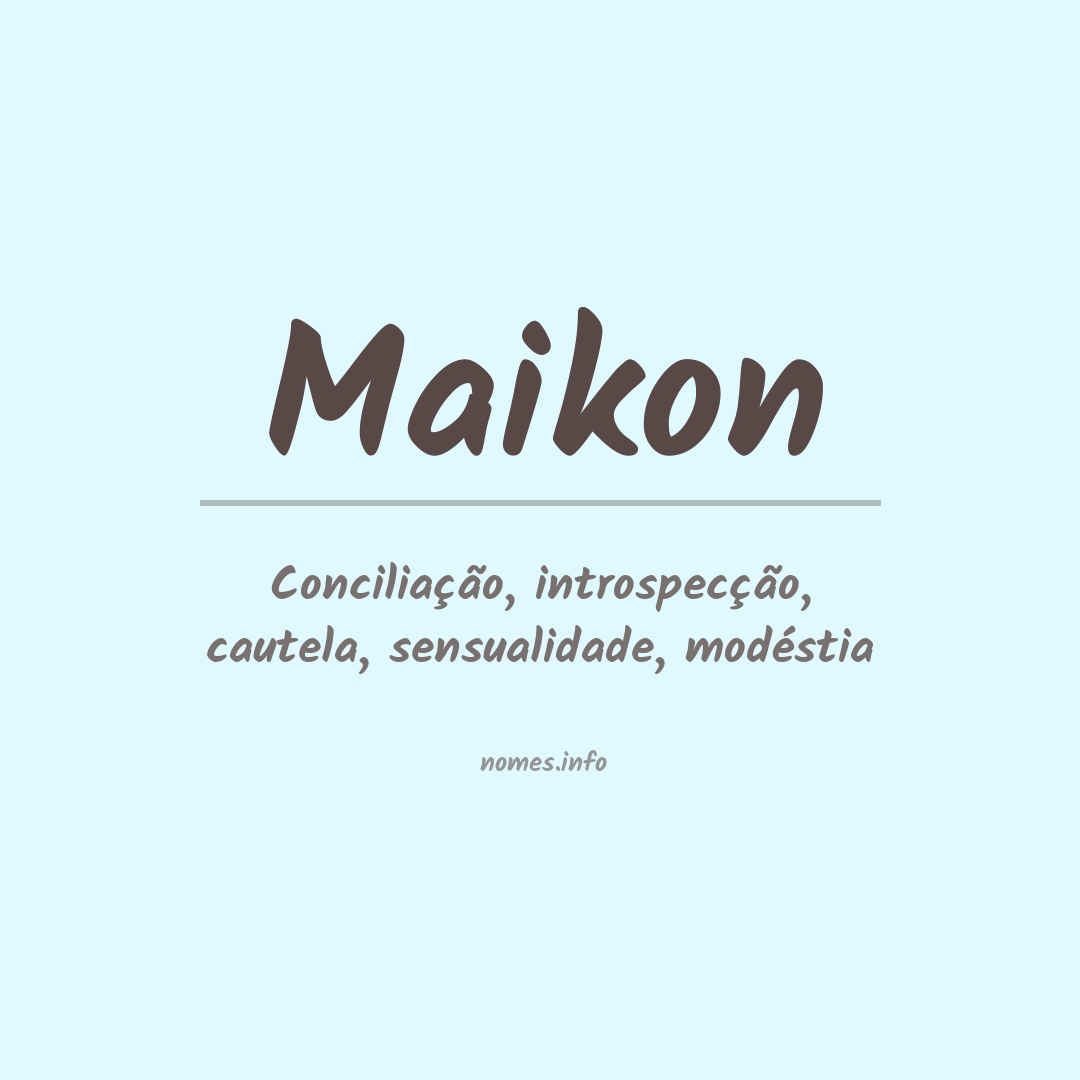 Significado do nome Maikon