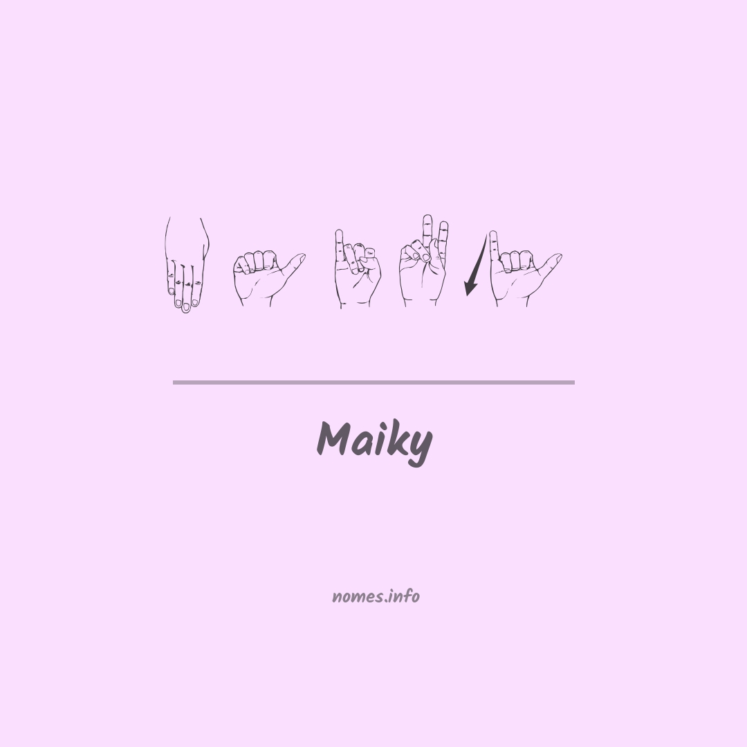 Maiky em Libras
