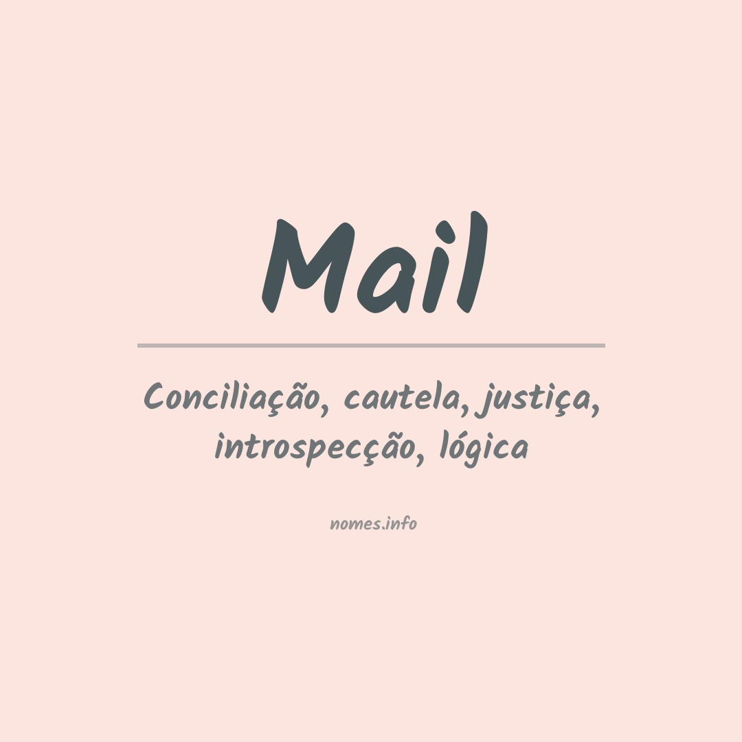 Significado do nome Mail