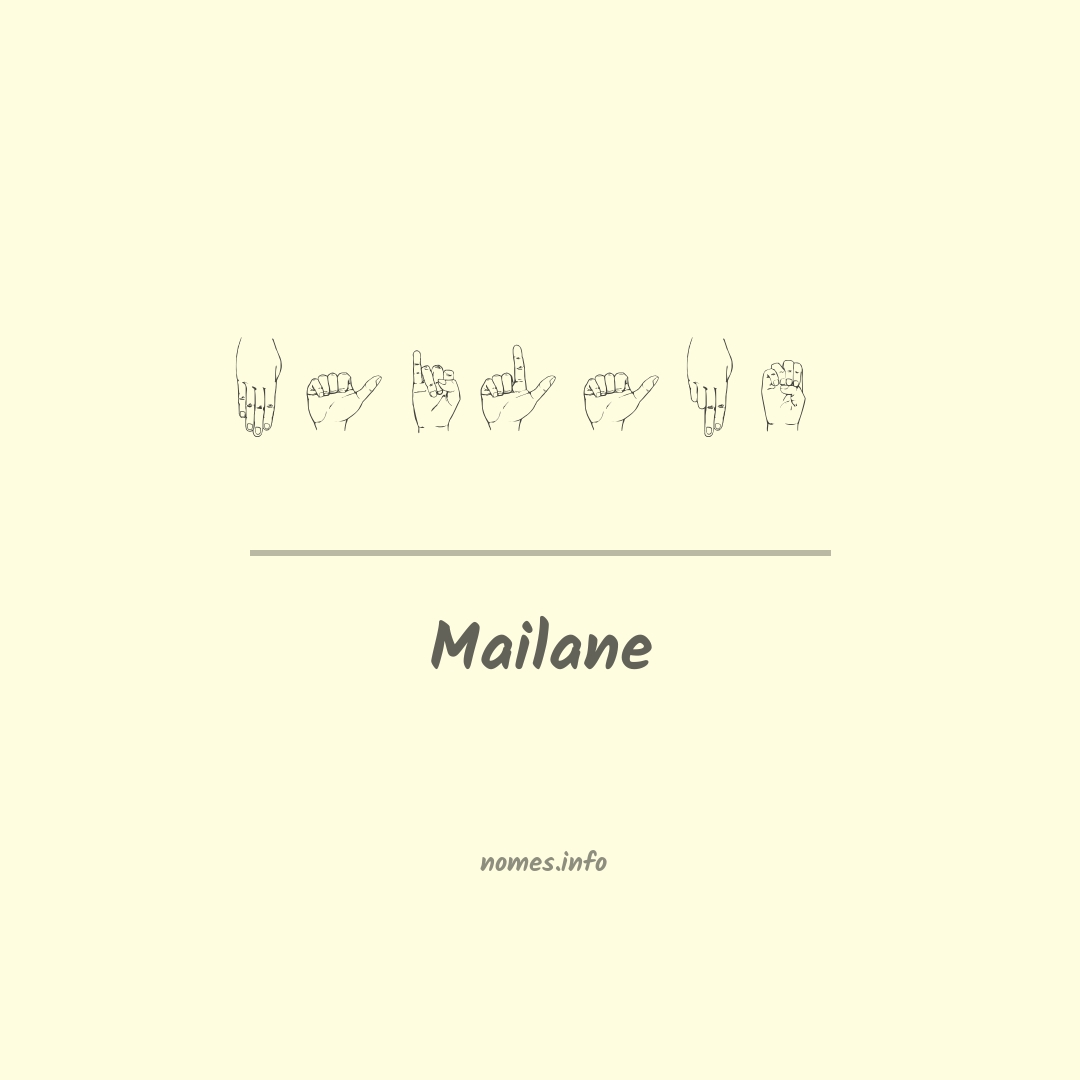 Mailane em Libras Mailane em Libras