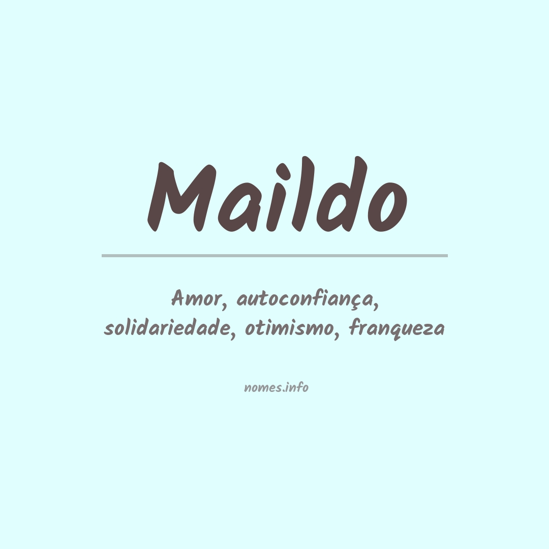 Significado do nome Maildo