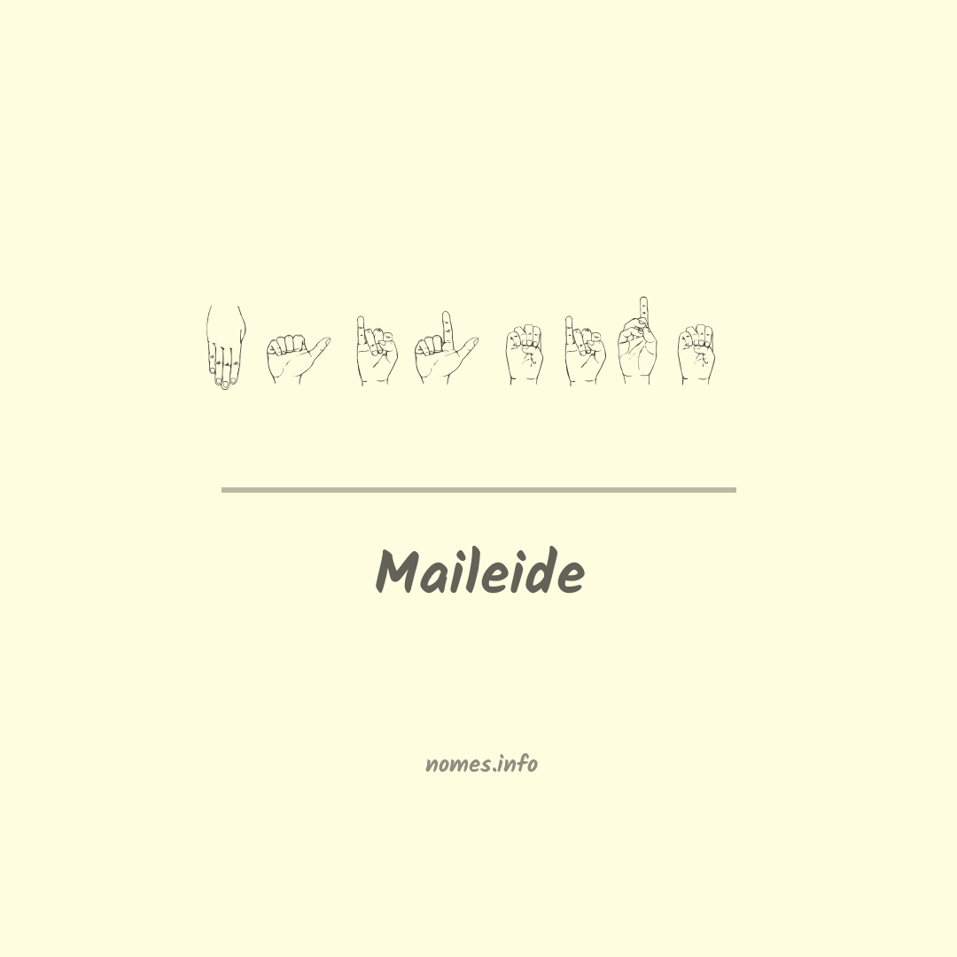 Maileide em Libras