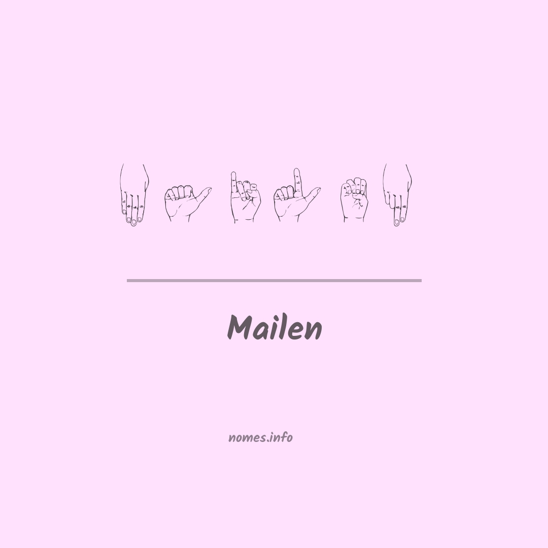 Mailen em Libras