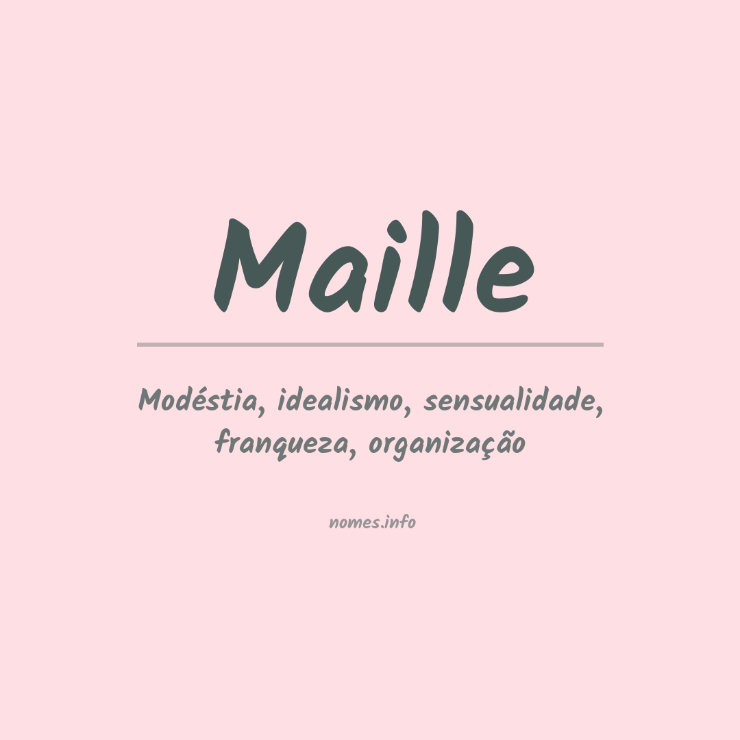 Significado do nome Maille