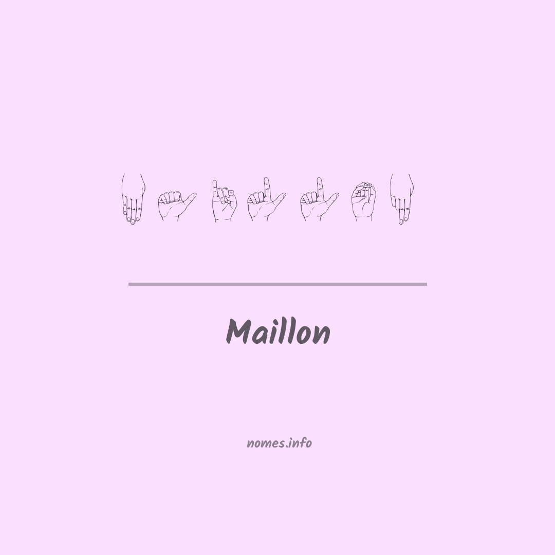 Maillon em Libras