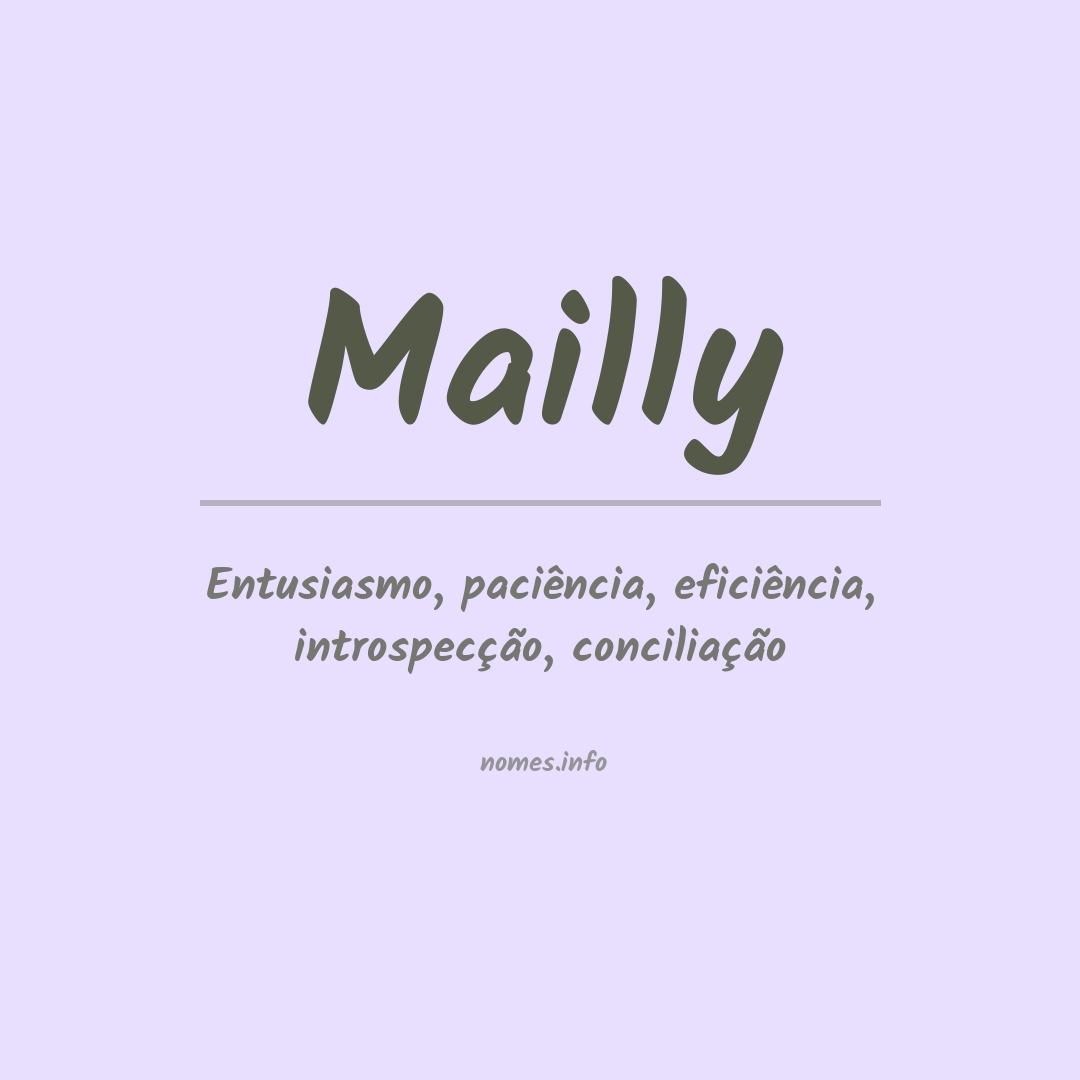 Significado do nome Mailly