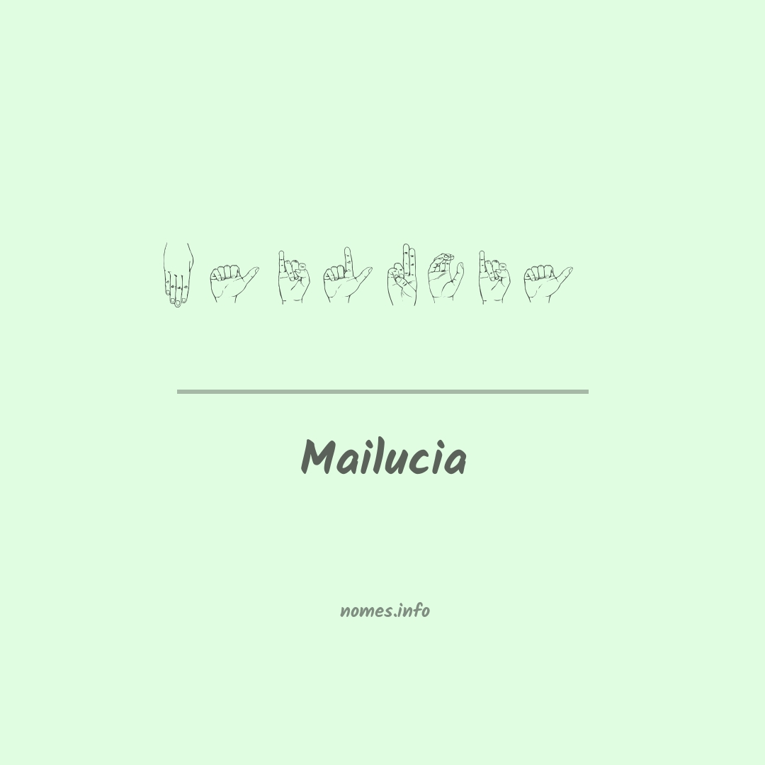 Mailucia em Libras