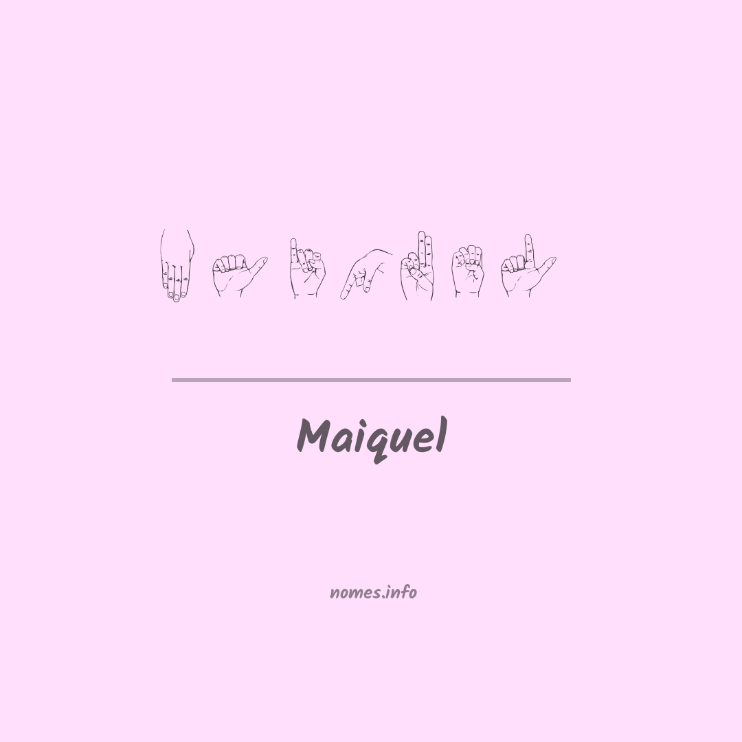 Maiquel em Libras