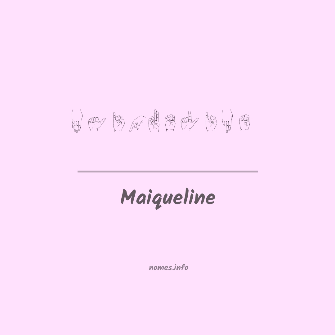 Maiqueline em Libras
