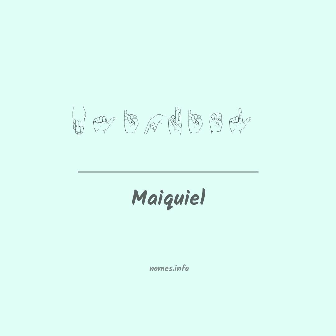 Maiquiel em Libras