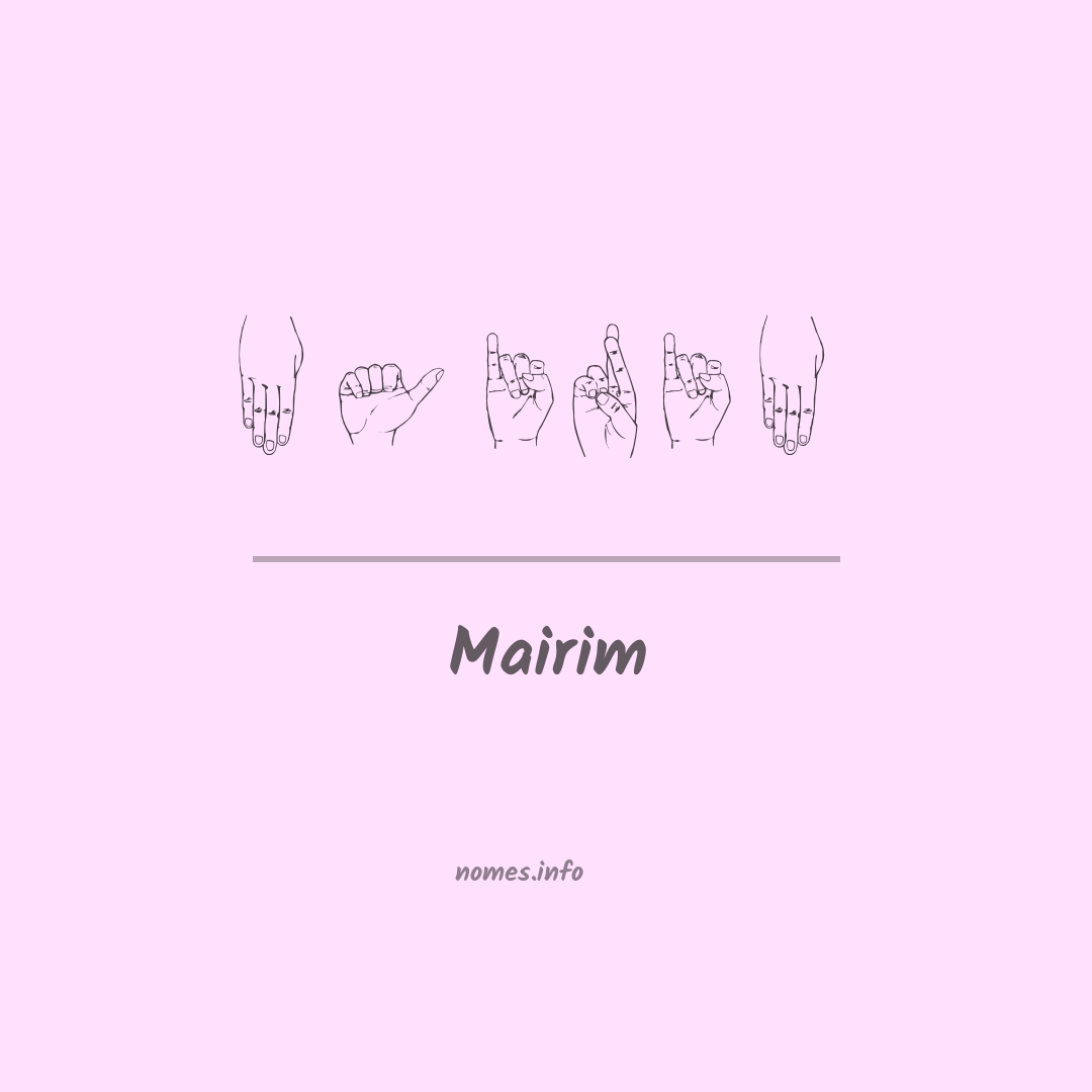 Mairim em Libras