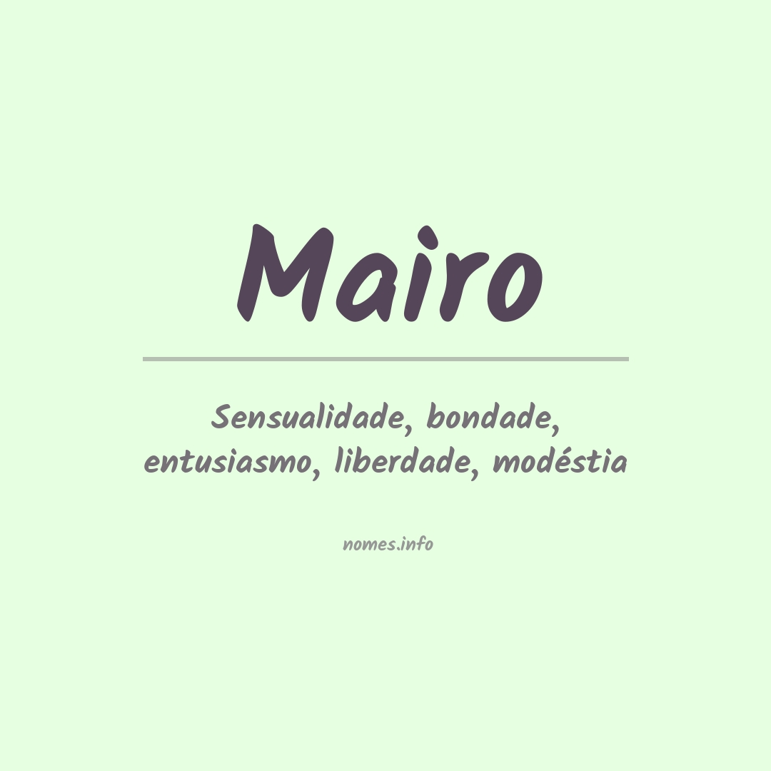 Significado do nome Mairo