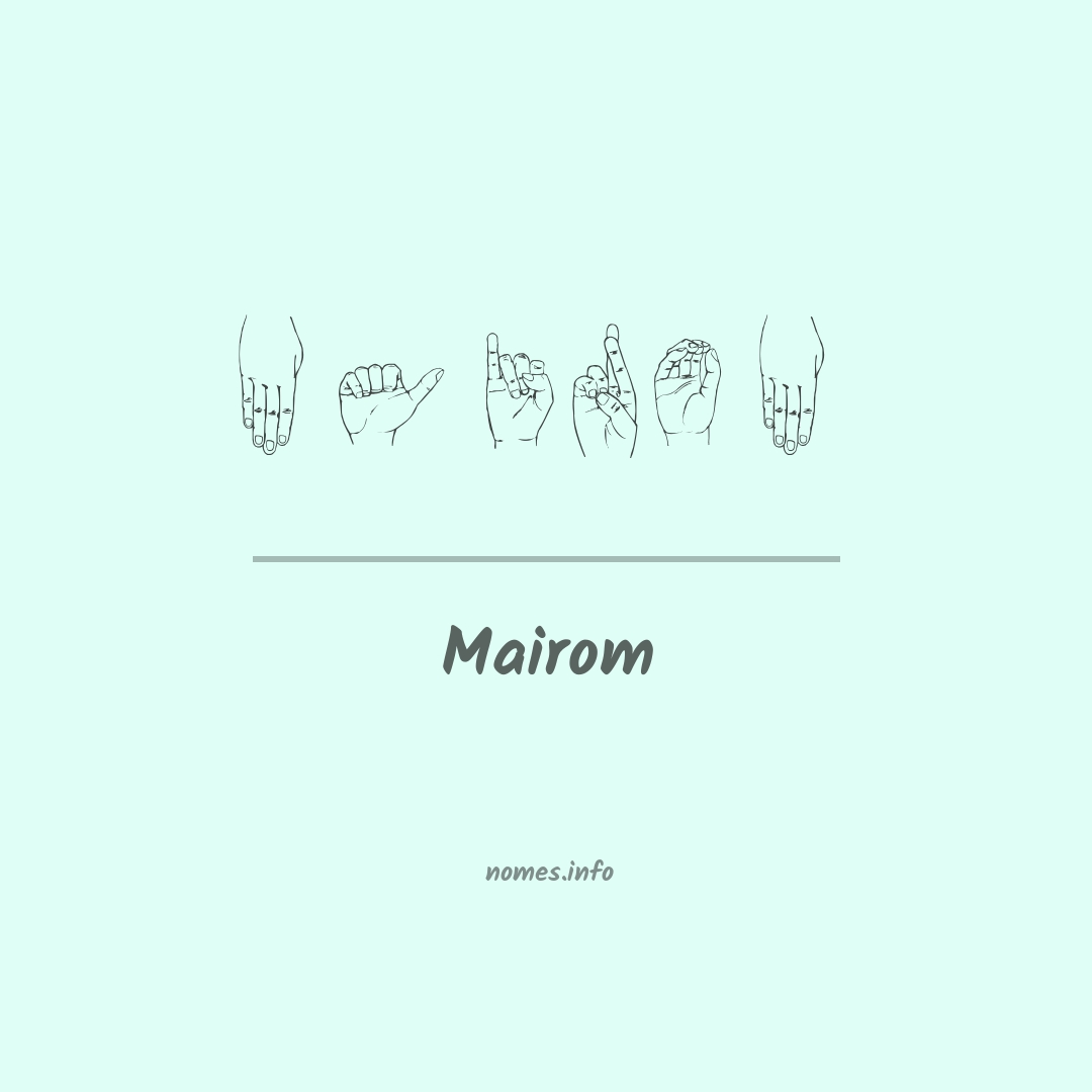 Mairom em Libras