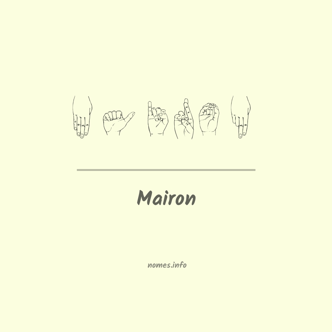 Mairon em Libras
