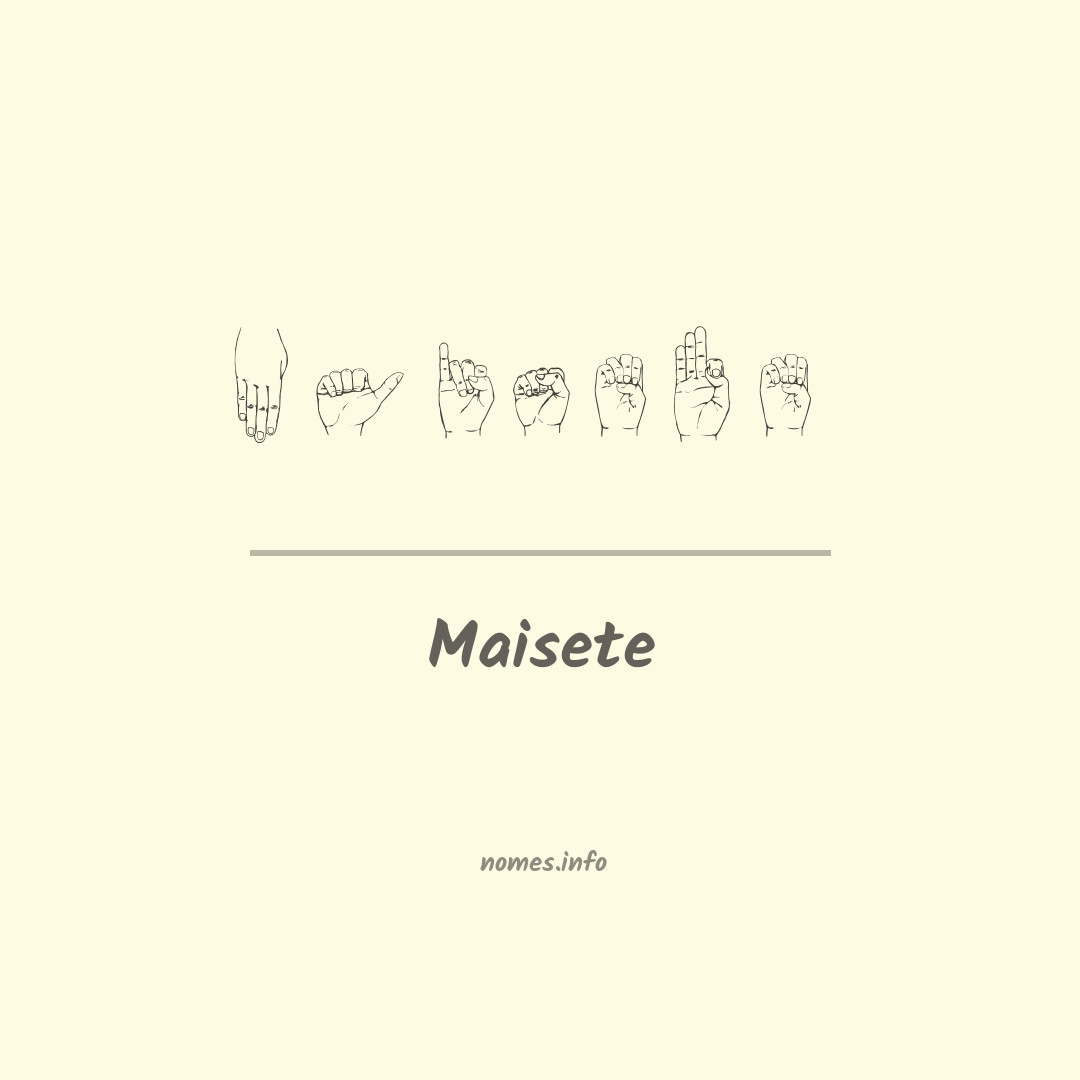 Maisete em Libras