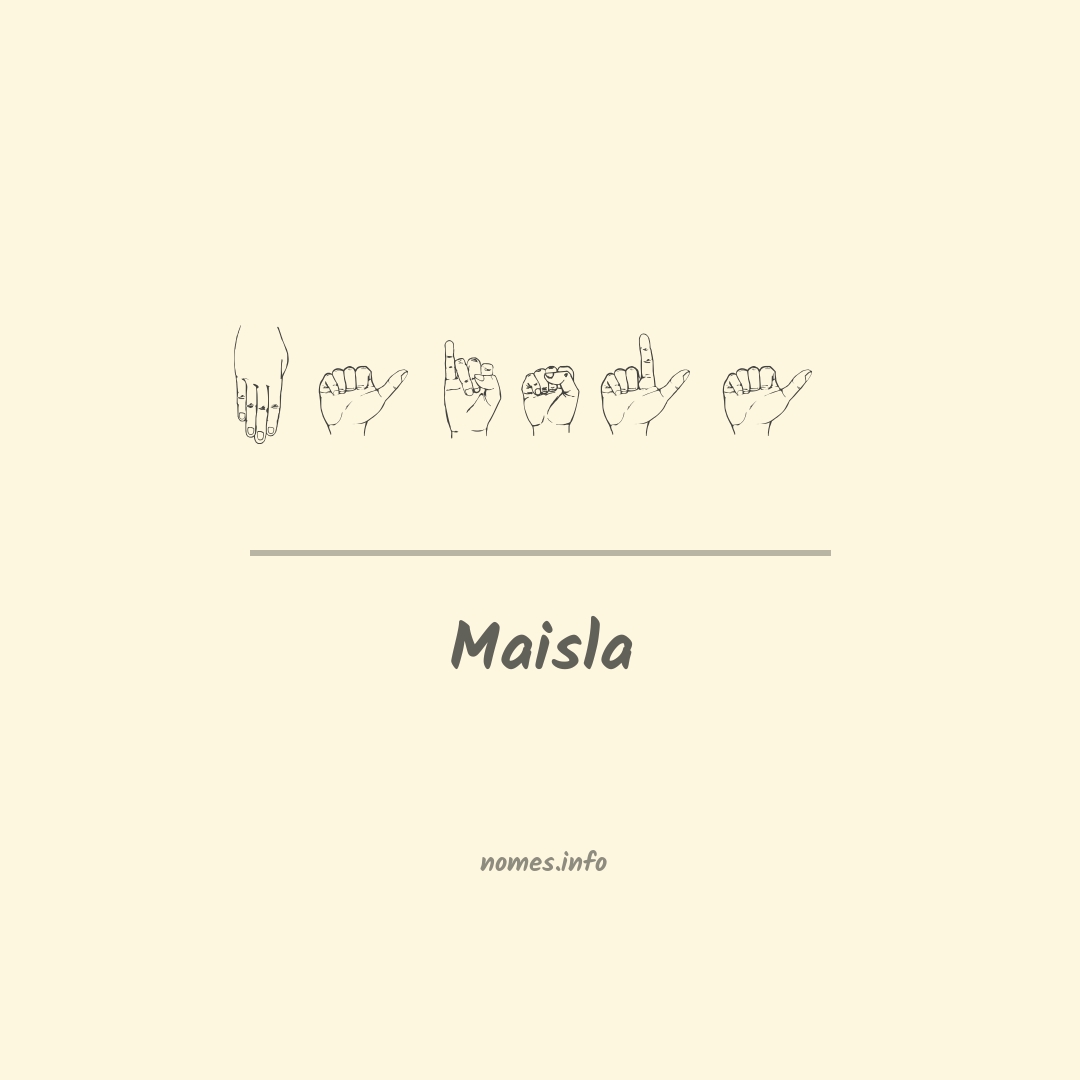 Maisla em Libras