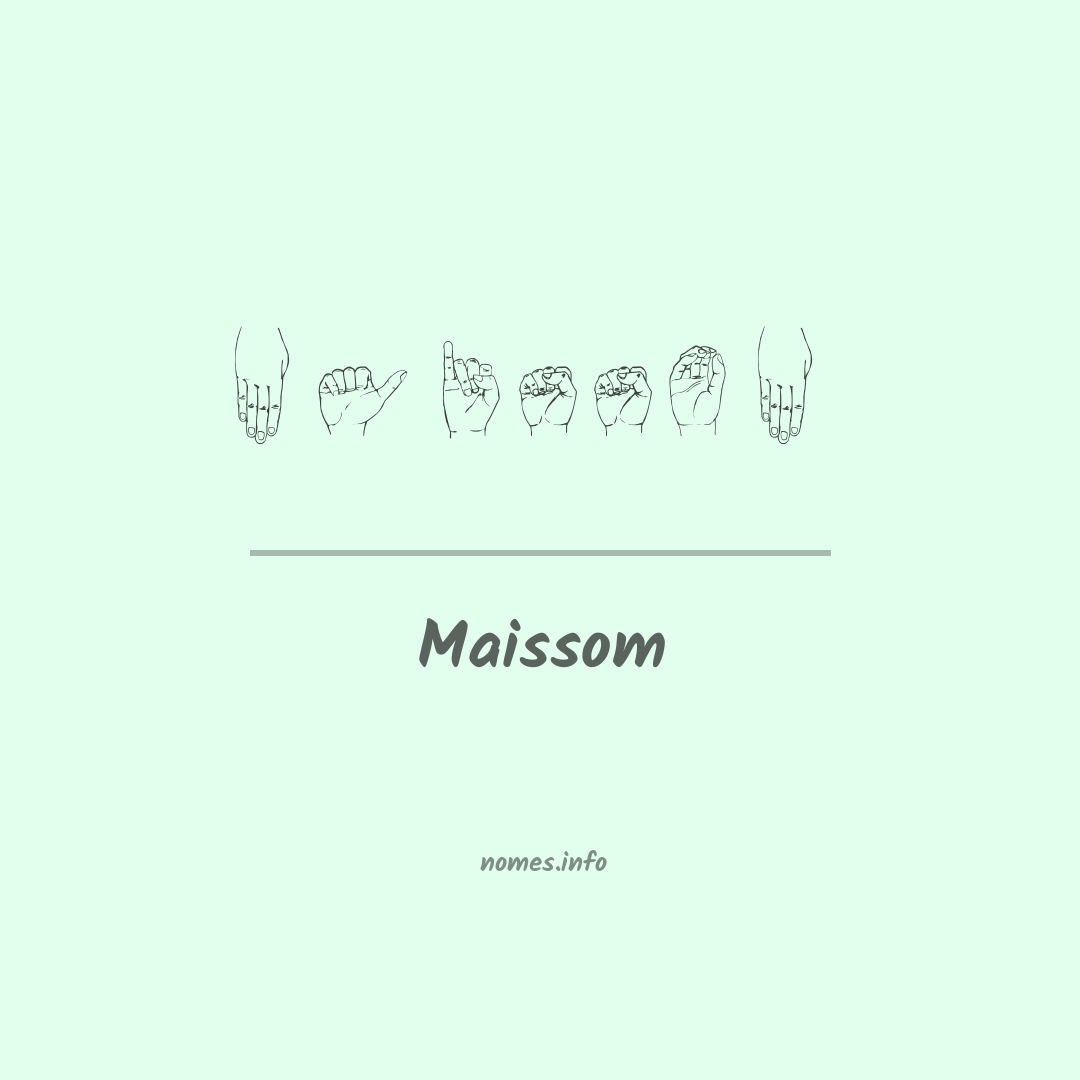 Maissom em Libras
