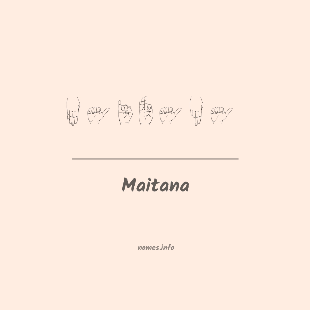 Maitana em Libras
