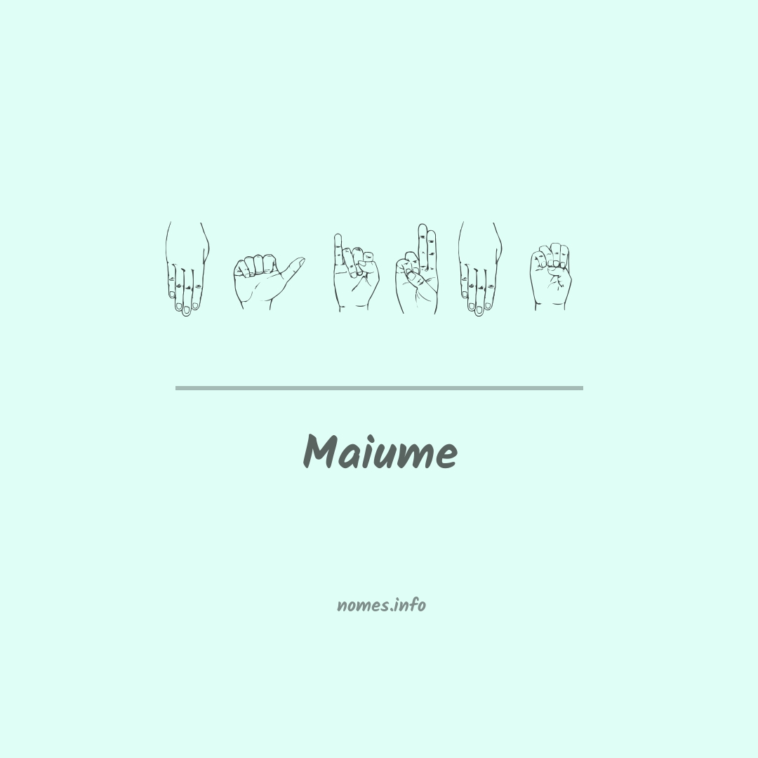 Maiume em Libras