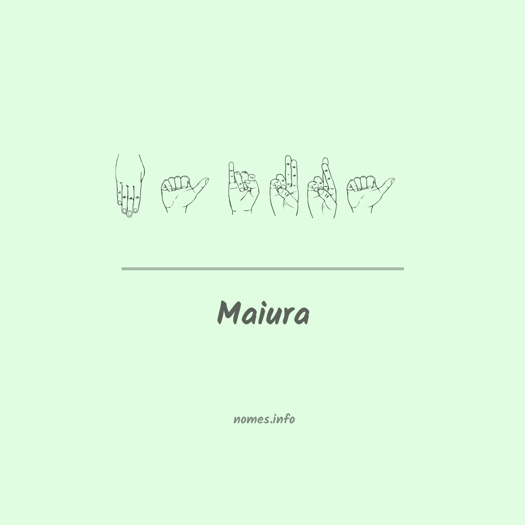 Maiura em Libras
