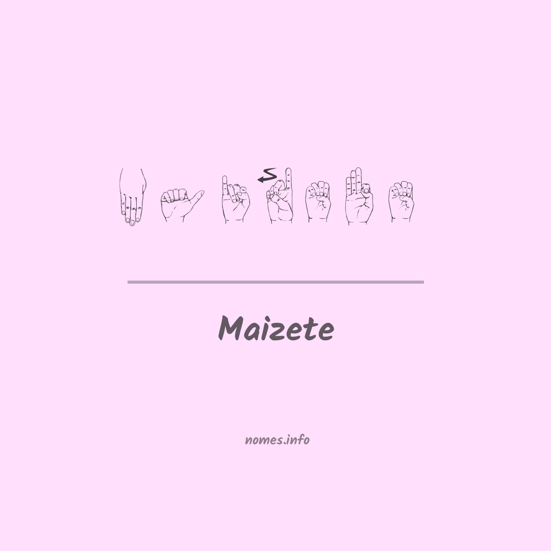 Maizete em Libras