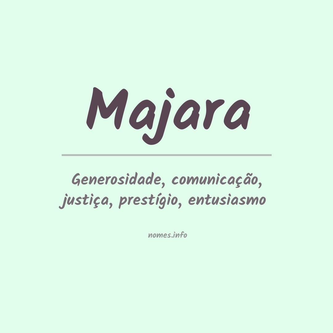 Significado do nome Majara