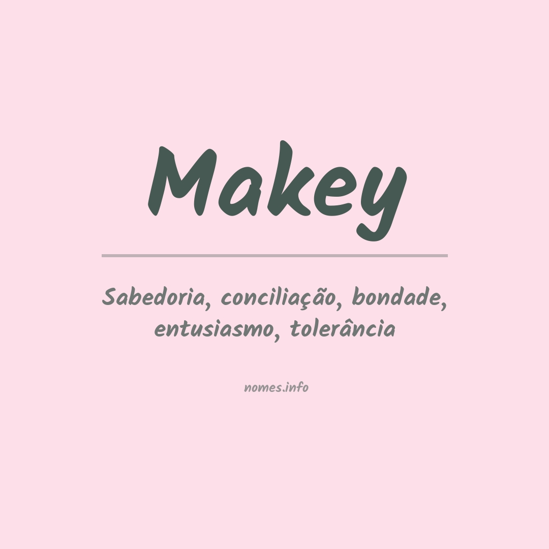 Significado do nome Makey