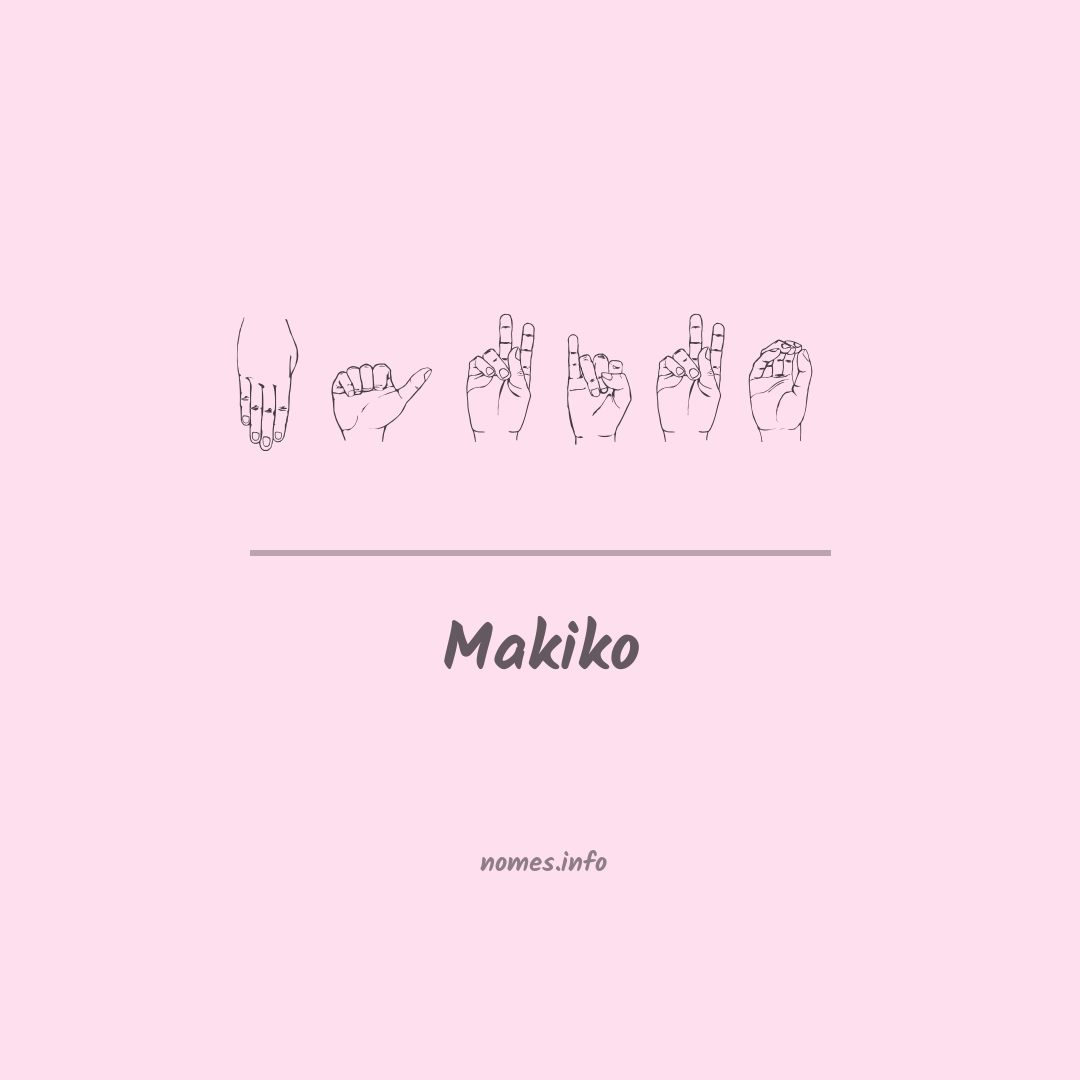 Makiko em Libras