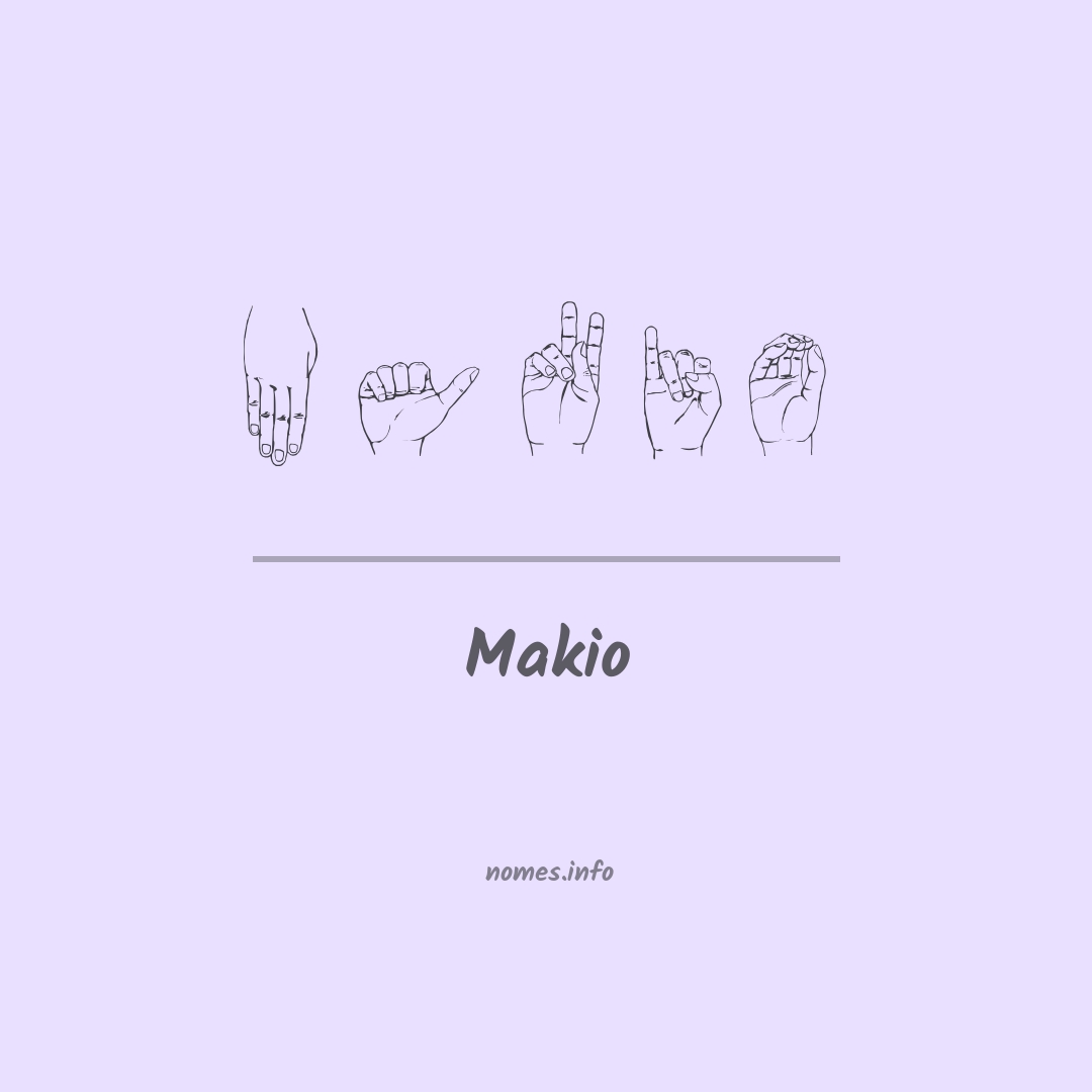 Makio em Libras